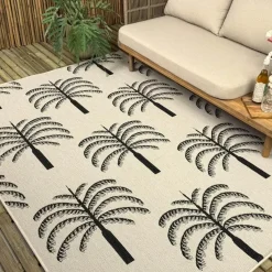 Interieur05 buitenkleed zwart/wit Oase - 230 x 160 cm