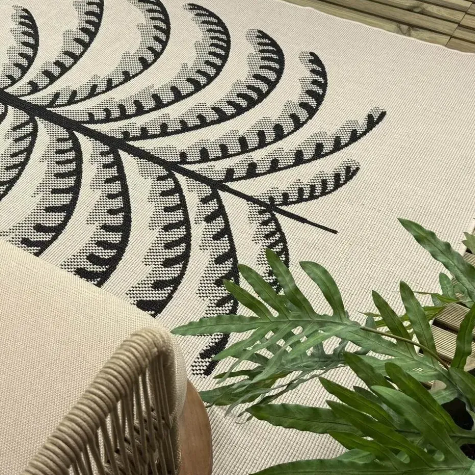 Interieur05 buitenkleed zwart/wit Breeze - 230 x 160 cm