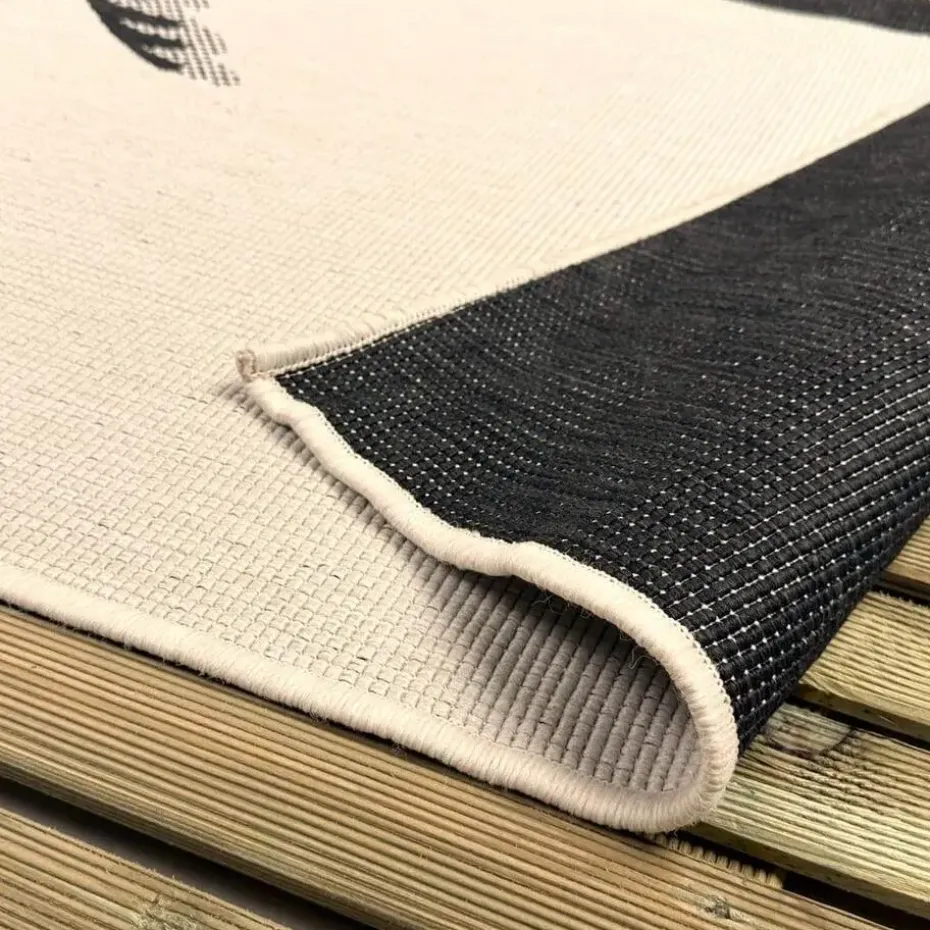 Interieur05 buitenkleed zwart/wit Breeze - 230 x 160 cm