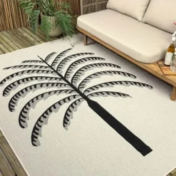 Interieur05 buitenkleed zwart/wit Breeze - 230 x 160 cm