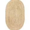 Interieur05 EVA Interior ovaal vloerkleed jute naturel - 120 x 180 cm