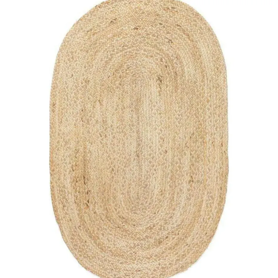 Interieur05 EVA Interior ovaal vloerkleed jute naturel - 120 x 180 cm