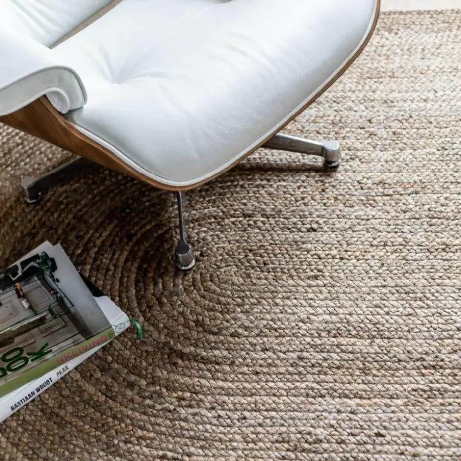 Interieur05 EVA Interior ovaal vloerkleed jute naturel - 120 x 180 cm