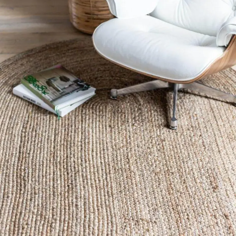 Interieur05 EVA Interior ovaal vloerkleed jute naturel - 120 x 180 cm