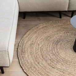 Interieur05 EVA Interior ovaal vloerkleed jute naturel - 120 x 180 cm