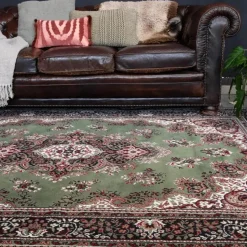 Interieur05 Eva Interior vintage Vloerkleed nain Perzisch Groen - 320 x 235 cm