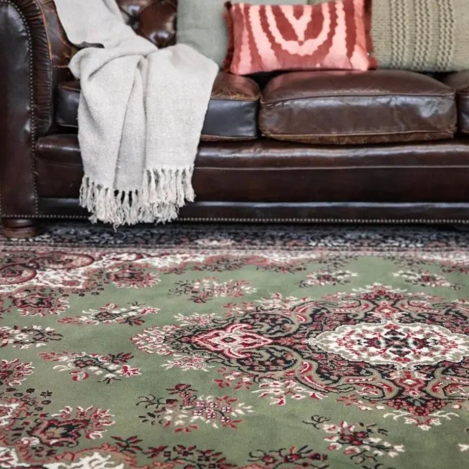 Interieur05 Eva Interior vintage Vloerkleed nain Perzisch Groen - 320 x 235 cm