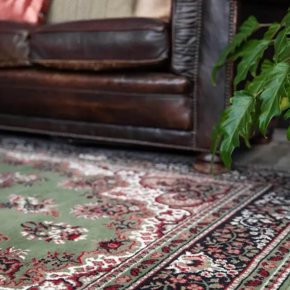 Interieur05 Eva Interior vintage Vloerkleed nain Perzisch Groen - 320 x 235 cm