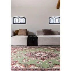 Interieur05 Eva Interior vintage Vloerkleed nain Perzisch Groen - 320 x 235 cm