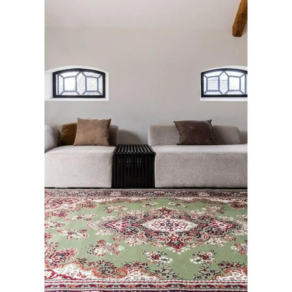 Interieur05 Eva Interior vintage Vloerkleed nain Perzisch Groen - 320 x 235 cm