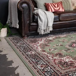 Interieur05 Eva Interior vintage Vloerkleed nain Perzisch Groen - 320 x 235 cm