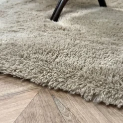 Interieur05 hoogpolig vloerkleed Furr bruin - 160 x 230 cm