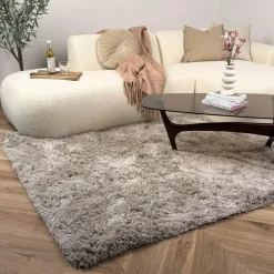 Interieur05 Hoogpolig vloerkleed Nika zand - 240 x 340 cm