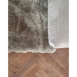 Interieur05 Hoogpolig vloerkleed Odelia beige/wit - 160 x 230 cm