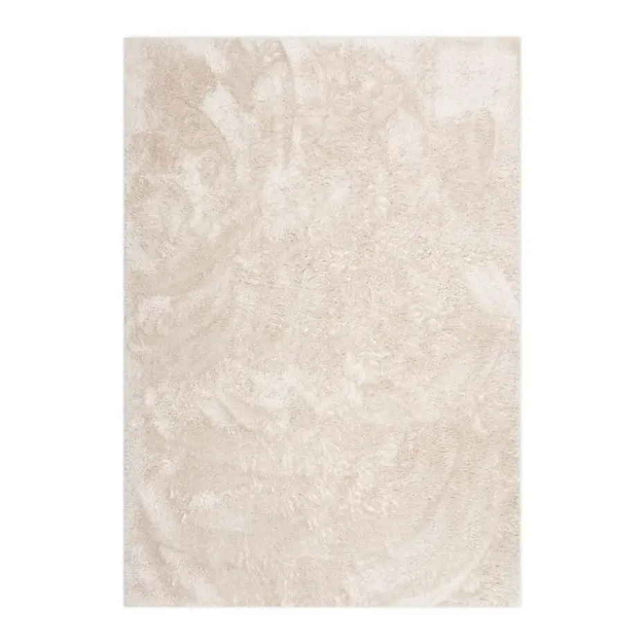 Interieur05 Hoogpolig vloerkleed Odelia beige/wit - 200 x 290 cm