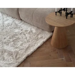 Interieur05 Hoogpolig vloerkleed Odelia beige/wit - 200 x 290 cm