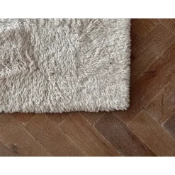 Interieur05 Hoogpolig vloerkleed Odelia beige/wit - 200 x 290 cm