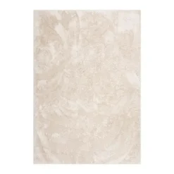 Interieur05 Hoogpolig vloerkleed Odelia beige/wit - 80 x 150 cm