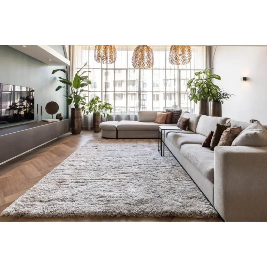 Interieur05 Hoogpolig vloerkleed Fender wit/creme - 340 x 240 cm