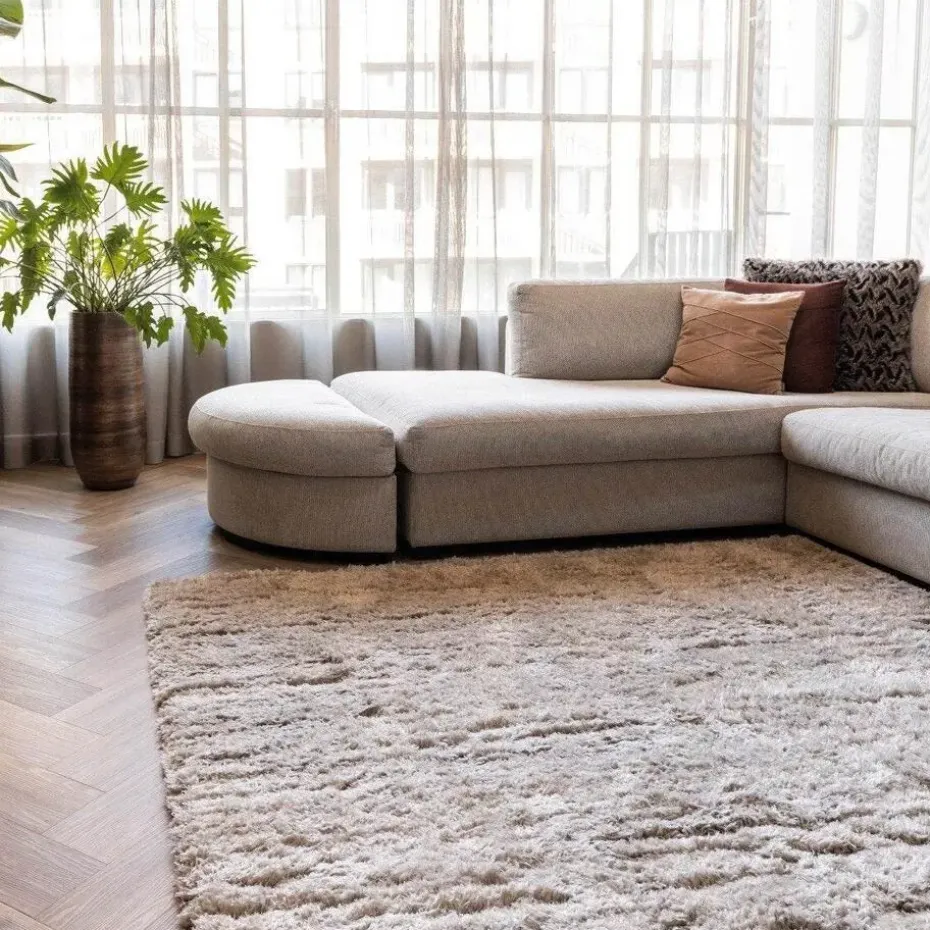 Interieur05 Hoogpolig vloerkleed Fender wit/creme - 340 x 240 cm