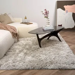 Interieur05 Hoogpolig vloerkleed Nika Ivoor - 240 x 340 cm