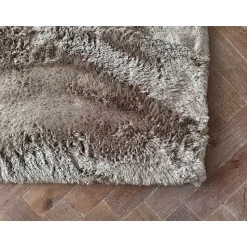 Interieur05 Hoogpolig vloerkleed Odelia Bruin/taupe - 80 x 150 cm