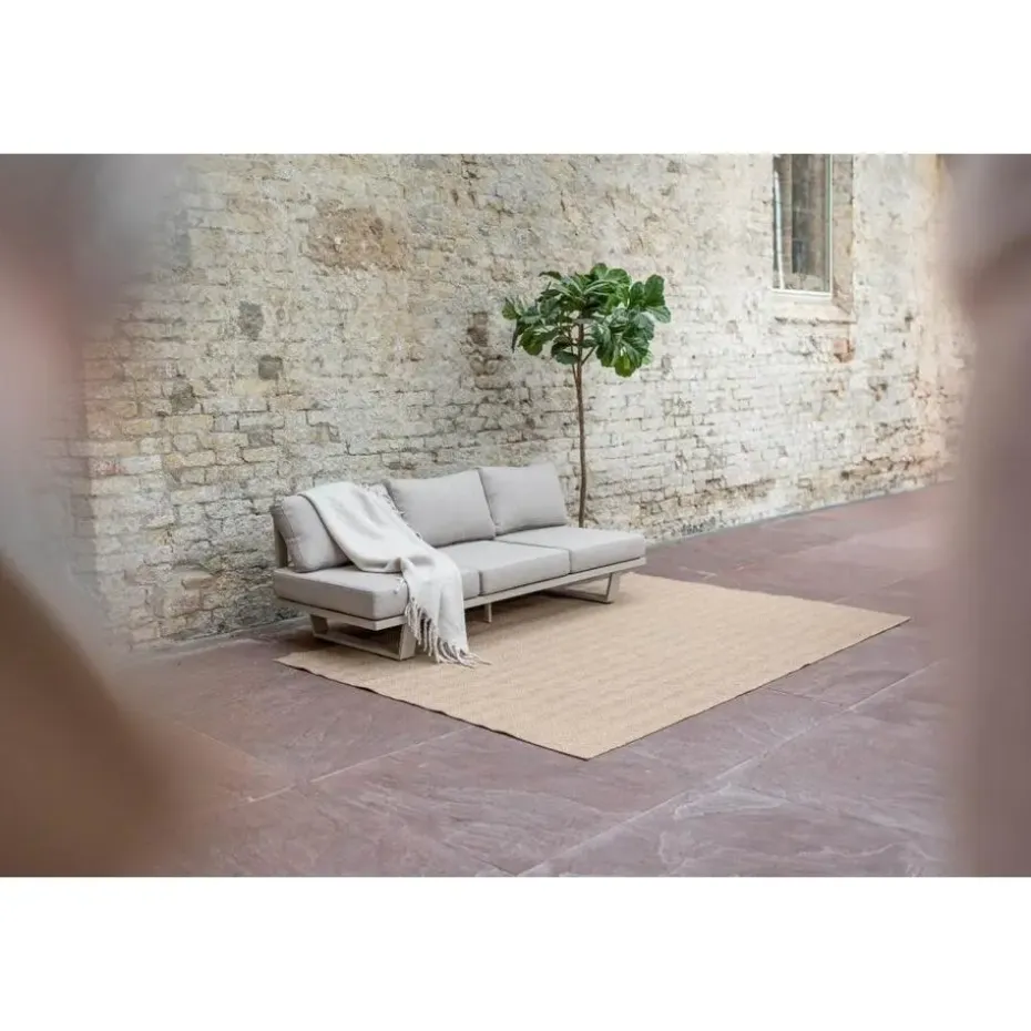 Interieur05 Jute buitenkleed naturel zigzag - 290 x 200 cm
