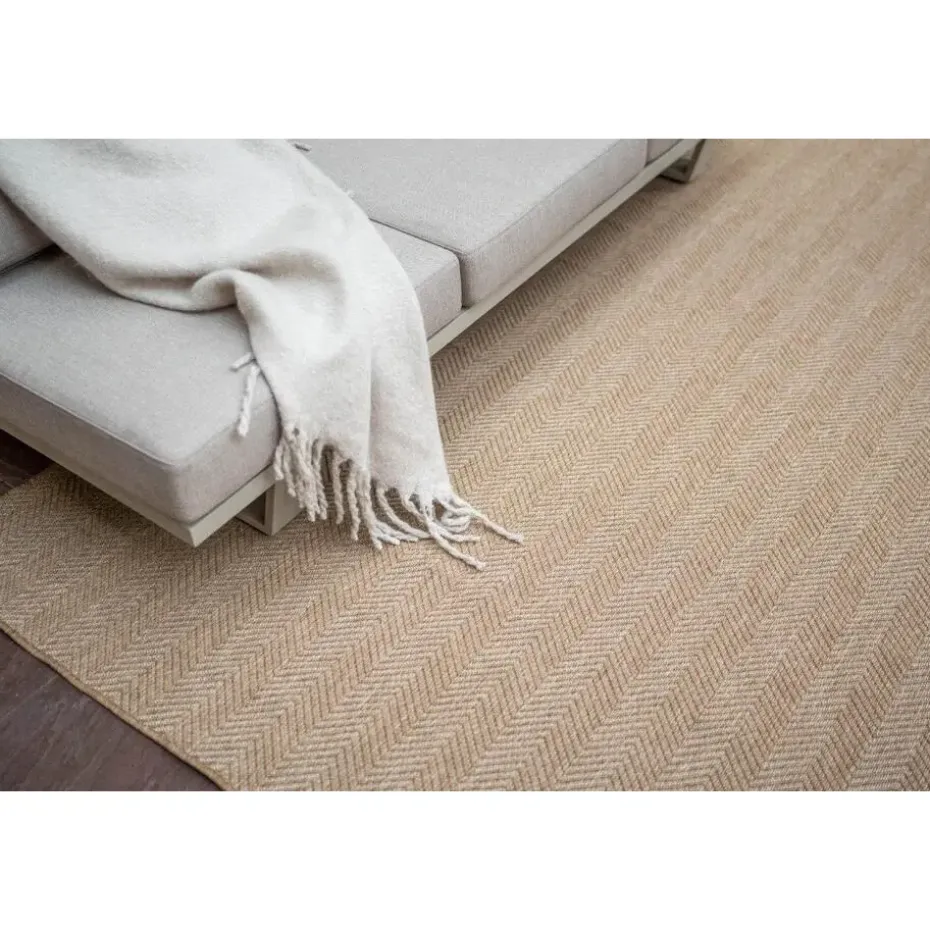Interieur05 Jute buitenkleed naturel zigzag - 290 x 200 cm