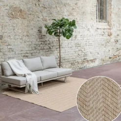 Interieur05 Jute buitenkleed naturel zigzag - 340 x 240 cm