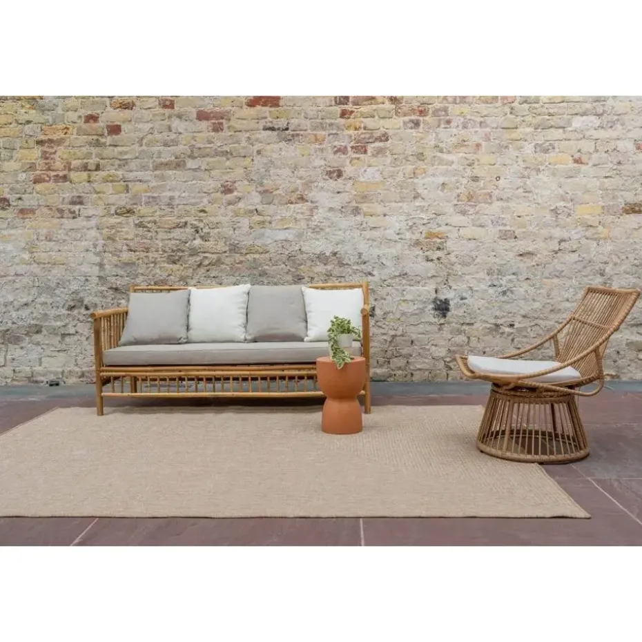 Interieur05 Jute buitenkleed naturel lines - 340 x 240 cm