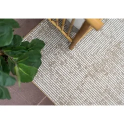 Interieur05 Jute buitenkleed naturel lines - 340 x 240 cm