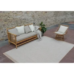 Interieur05 Jute buitenkleed naturel border - 290 x 200 cm