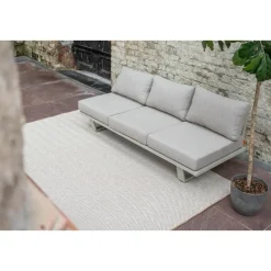 Interieur05 Jute buitenkleed naturel zigzag - 380 x 280 cm