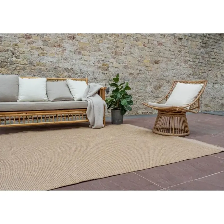 Interieur05 Jute buitenkleed naturel border - 340 x 240 cm