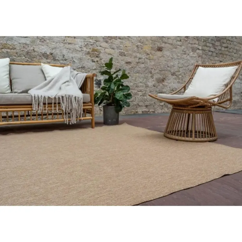 Interieur05 Jute buitenkleed naturel uni - 290 x 200 cm