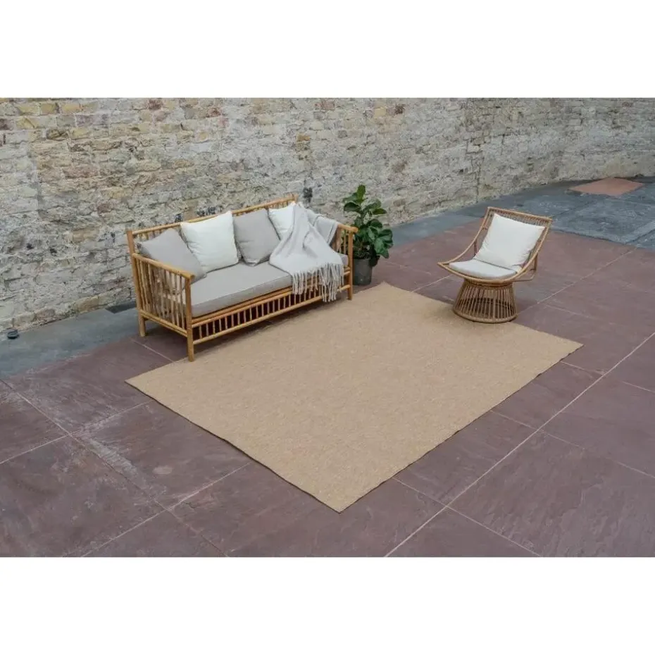 Interieur05 Jute buitenkleed naturel uni - 380 x 280 cm