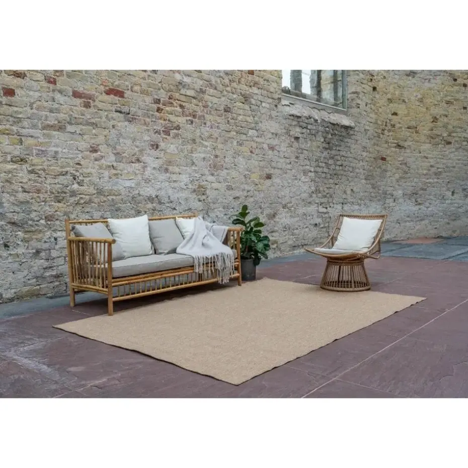 Interieur05 Jute buitenkleed naturel uni - 380 x 280 cm