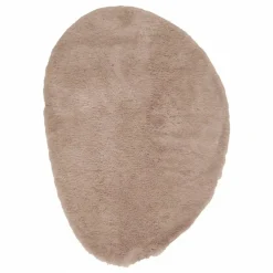 Interieur05 organisch hoogpolig vloerkleed Furr Stone bruin - 160 x 230 cm