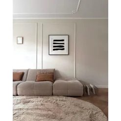 Interieur05 organisch hoogpolig vloerkleed Furr Stone bruin - 160 x 230 cm