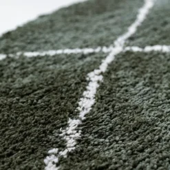 Interieur05 rond berber vloerkleed Nea groen/cream - 160 x 160 cm