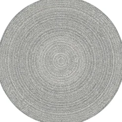 Interieur05 rond buitenkleed grijs Solid - 200 x 200 cm