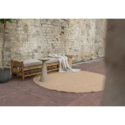 Interieur05 rond buitenkleed jute naturel uni - 240 x 240 cm