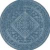 Interieur05 rond buitenkleed blauw Nova - 200 x 200 cm