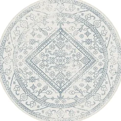 Interieur05 rond buitenkleed blauw Nova - 200 x 200 cm