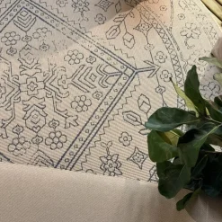 Interieur05 rond buitenkleed blauw Nova - 200 x 200 cm