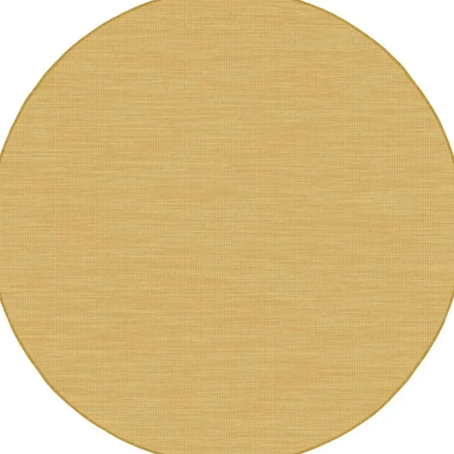 Interieur05 rond buitenkleed geel/okergeel Tone - 240 x 240 cm