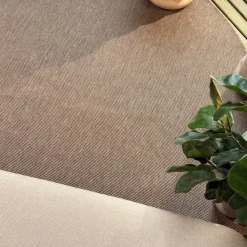 Interieur05 rond buitenkleed linnen Tone - 200 x 200 cm