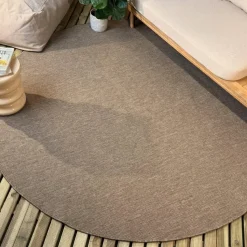 Interieur05 rond buitenkleed linnen Tone - 200 x 200 cm