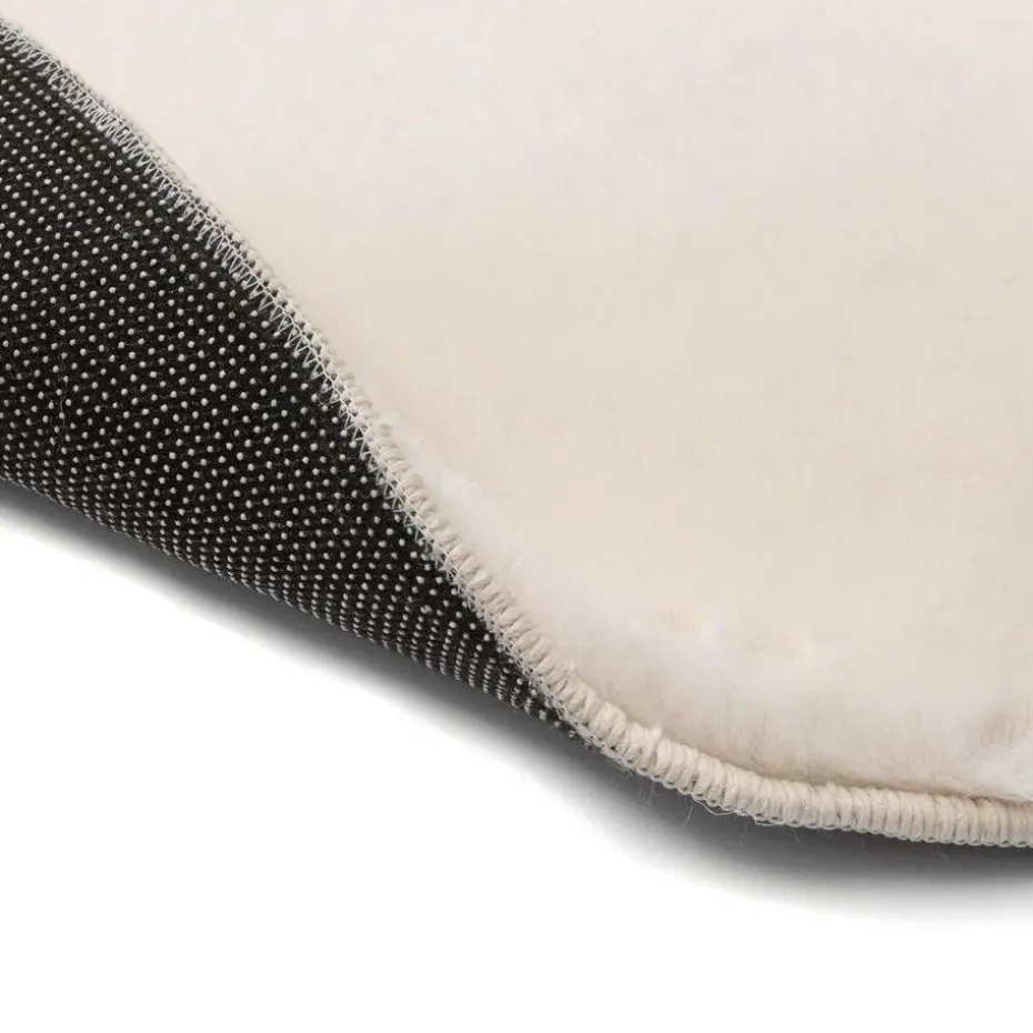 Interieur05 Rond Hoogpolig Vloerkleed Lux Creme - 160 x 160 cm