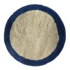 Interieur05 rond hoogpolig vloerkleed polyester Pilo beige/blauw - 240 x 240 cm